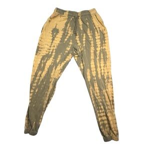 Wild Fable Olive Green & Tan Tie Dye Jogger Sweatpants - Size M EUC